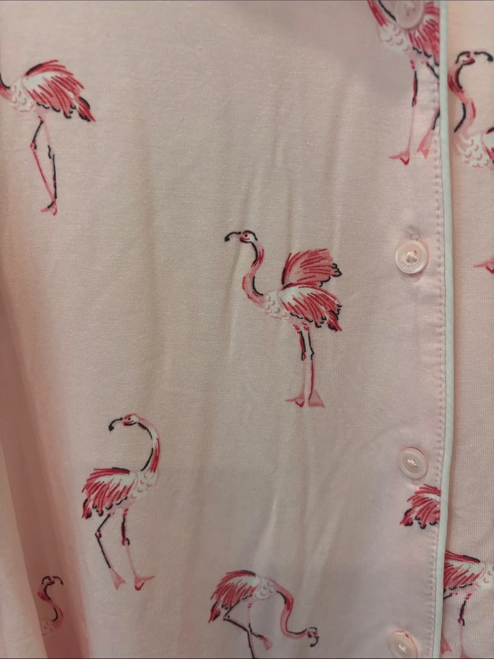 kate spade Pink Flamingo Short Pajama Set - Light Pink
